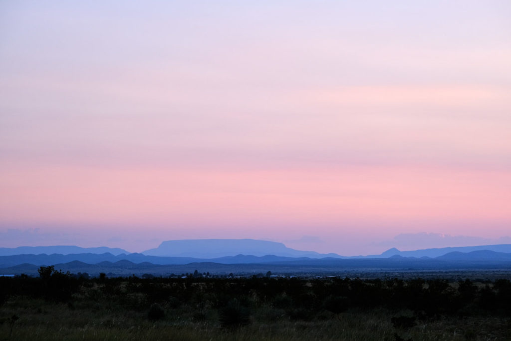 the night train passes through Marfa